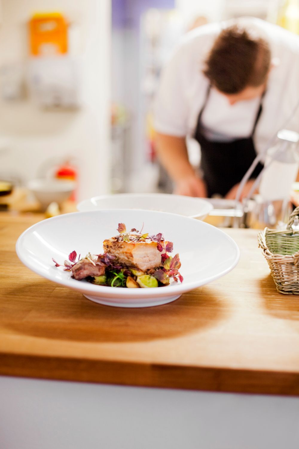 Photographie culinaire professionnelle d’un plat raffiné dans un restaurant au Québec